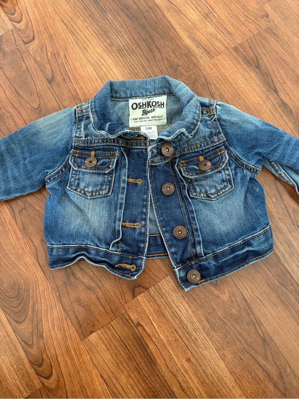 OshKosh B'gosh Distressed Blue Denim Jacket for Toddler